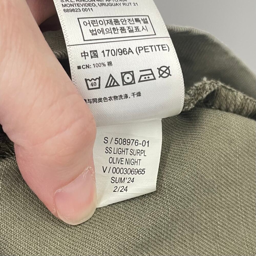 GAP 2024 M Petite Utility Romper Olive Green - Picture 9 of 10